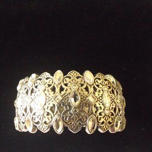 Brighton Maharani Silver Tone hinge bracelet